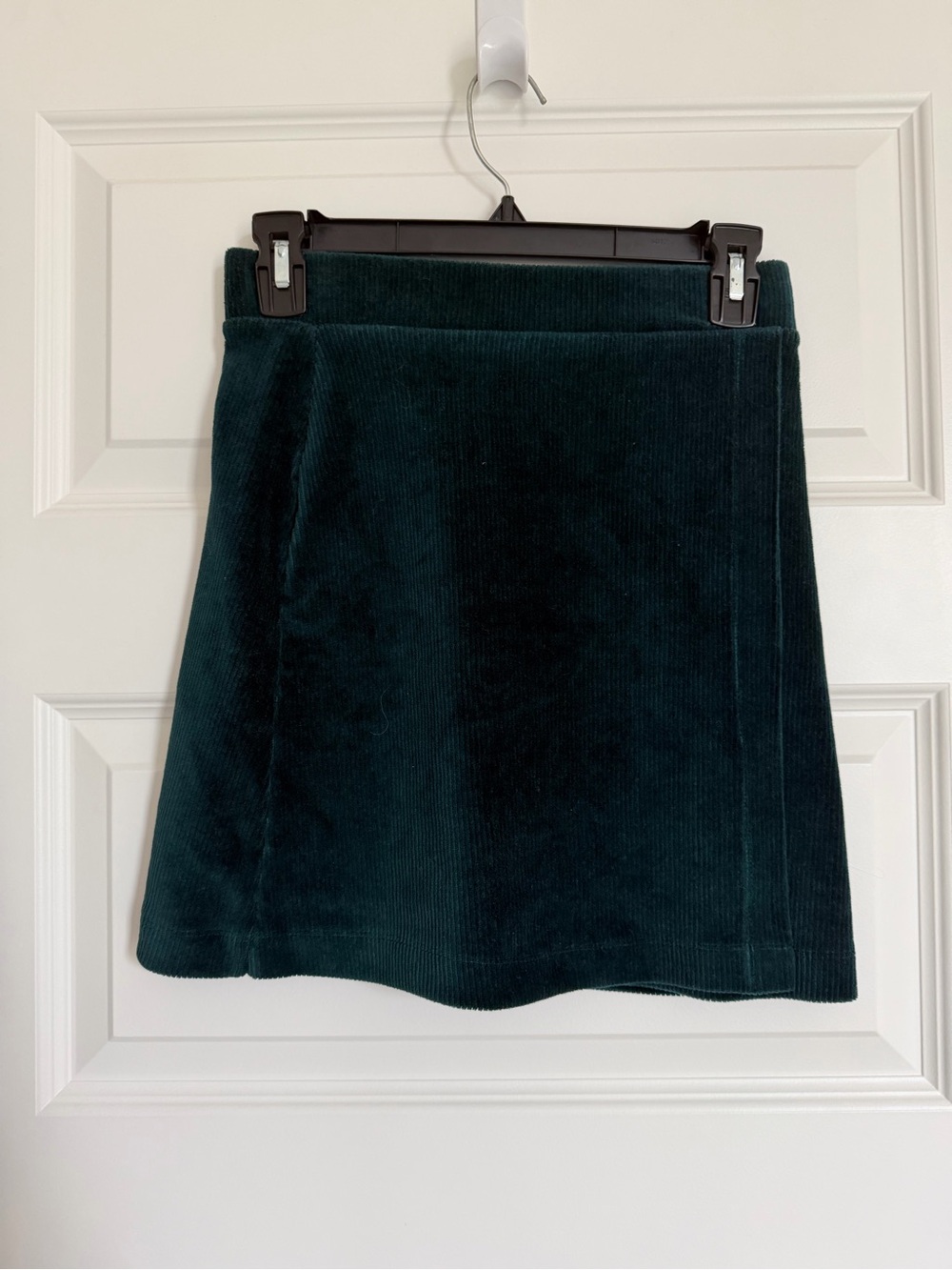 Dark Teal Corduroy A-Line Skirt